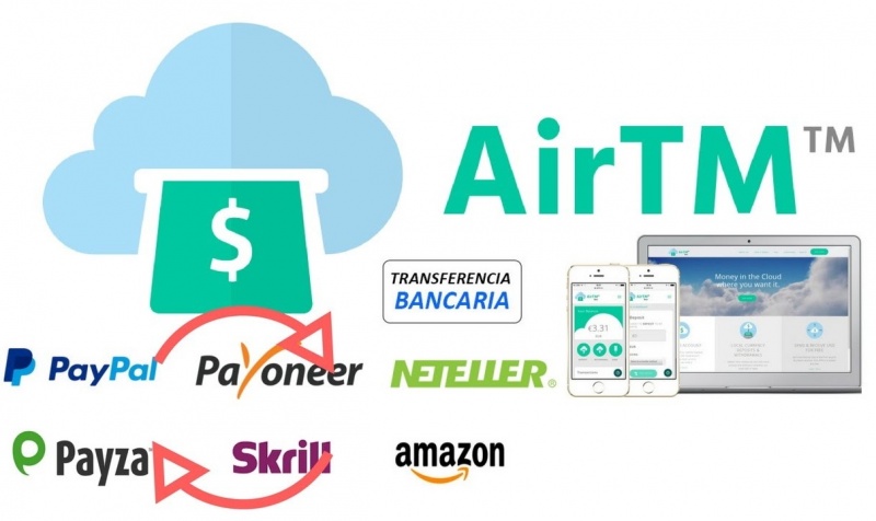 AirTm - Paypal, Payoneer, Payza, Skrill, Neteller y Amazon